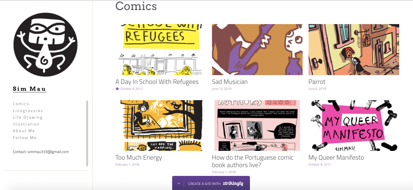 portfolio website for comics and illustrations portfolio website for comics and illustrations
